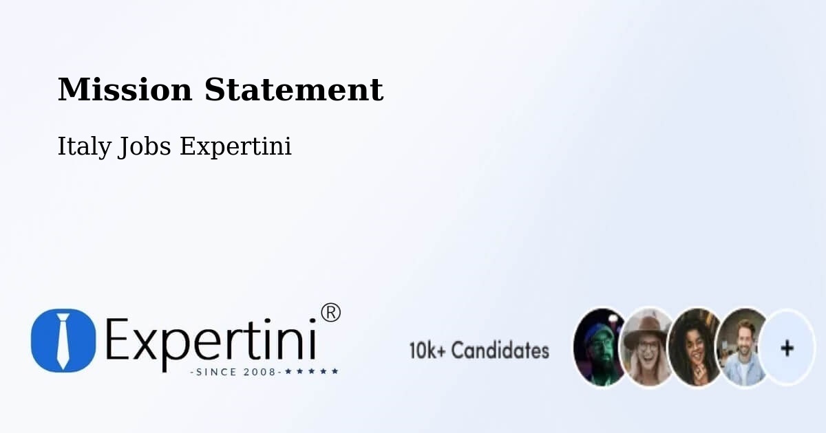 Corporate Mission – Pontedera - Italy Jobs Expertini